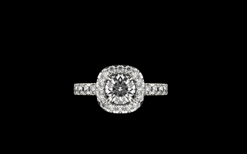 Engagement ring model 825 3D 打印模型 .c4d .max .obj .3ds .fbx .stl .blend 