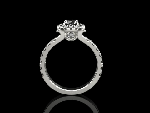 Engagement ring model 825 3D Print Model