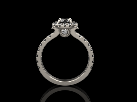 Engagement ring model 825 3D 打印模型