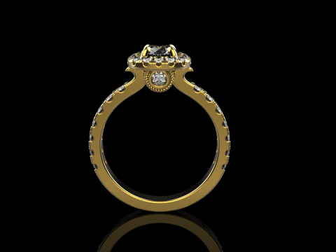 Engagement ring model 825 3D 打印模型