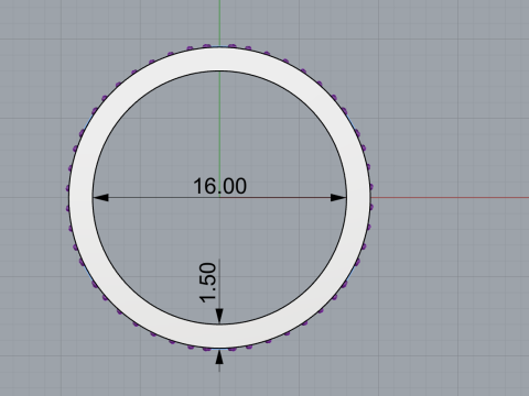Wedding rings model 824 3D Druckmodell