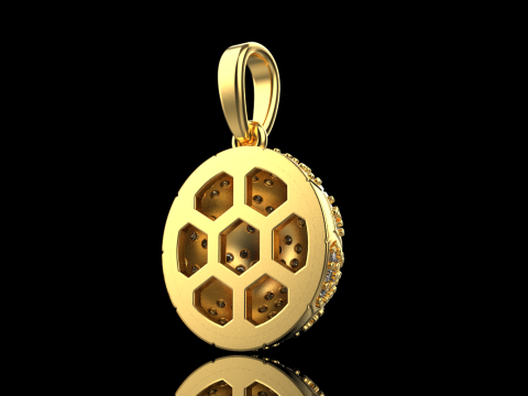 Football ball pendant model 823 3Dプリントモデル