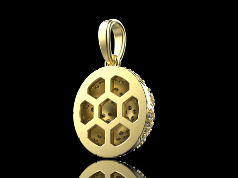 Football ball pendant model 823 3Dプリントモデル