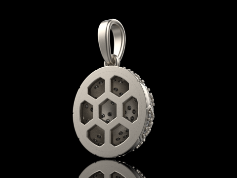 Football ball pendant model 823 3Dプリントモデル