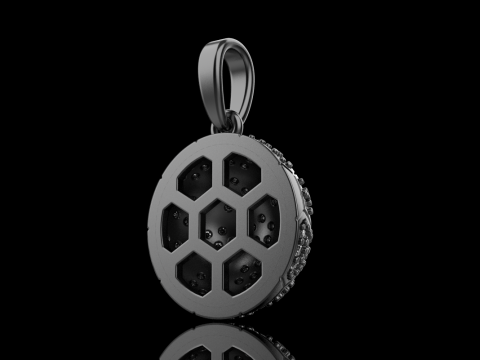 Football ball pendant model 823 3Dプリントモデル