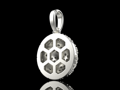 Football ball pendant model 823 3Dプリントモデル