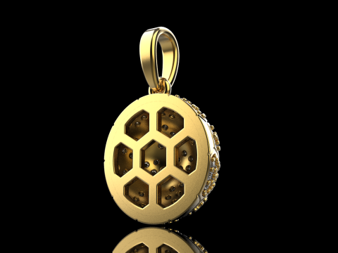 Football ball pendant model 823 3Dプリントモデル