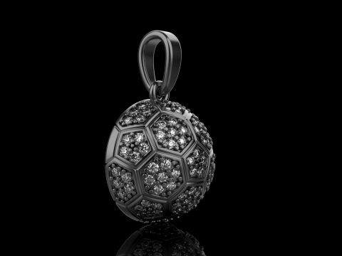 Football ball pendant model 823 3Dプリントモデル