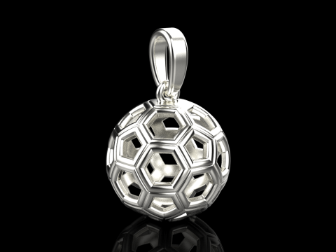 Football ball pendant model 822 3D Print Model