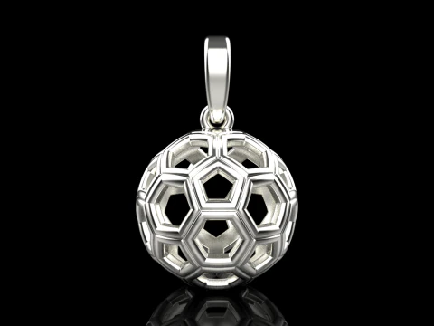 Football ball pendant model 822 3D Print Model