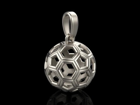 Football ball pendant model 822 3D Print Model