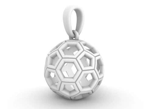 Football ball pendant model 822 3D Print Model