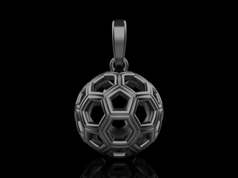 Football ball pendant model 822 3D Print Model