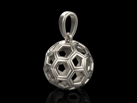 Football ball pendant model 822 3D Print Model