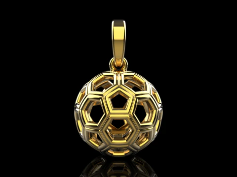 Football ball pendant model 822 3D Print Model