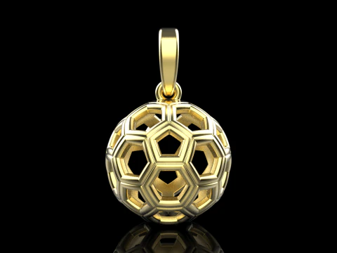 Football ball pendant model 822 3D Print Model