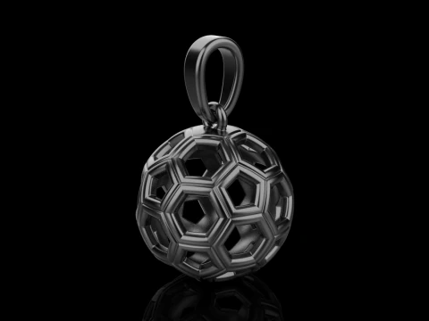 Football ball pendant model 822 3D Print Model