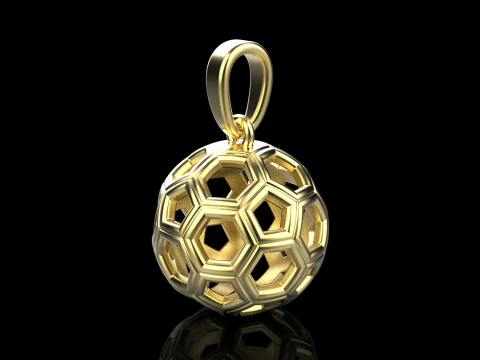 Football ball pendant model 822 3D Print Model