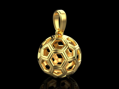 Football ball pendant model 822 3D Print Model