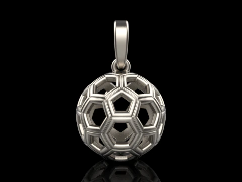Football ball pendant model 822 3D Print Model