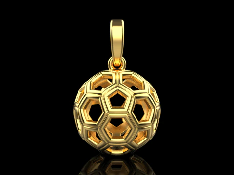 Football ball pendant model 822 3D Print Model