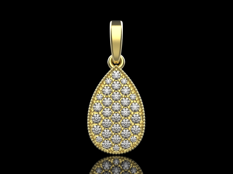 Pear shape pendant model 821 3D 打印模型