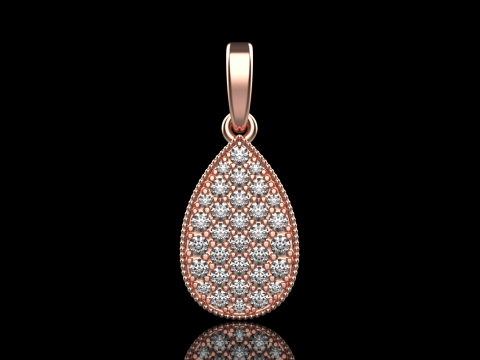 Pear shape pendant model 821 3D 打印模型