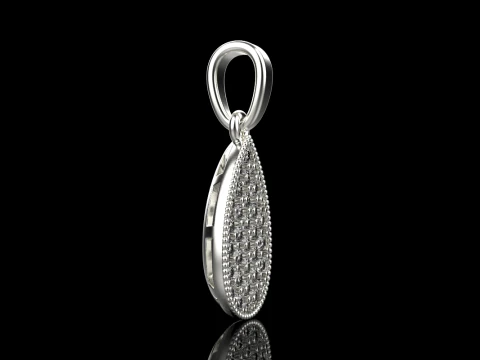 Pear shape pendant model 821 3D Print Model