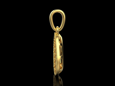 Pear shape pendant model 821 3D 打印模型