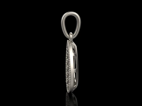 Pear shape pendant model 821 3D Print Model