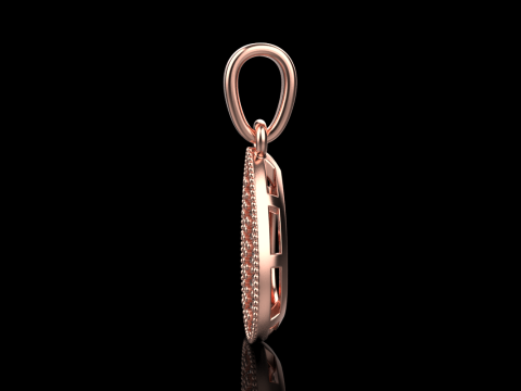 Pear shape pendant model 821 3D 打印模型