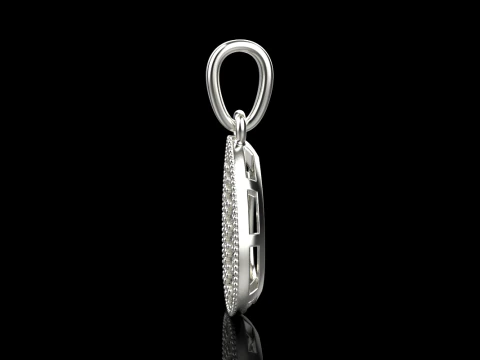 Pear shape pendant model 821 3D Print Model