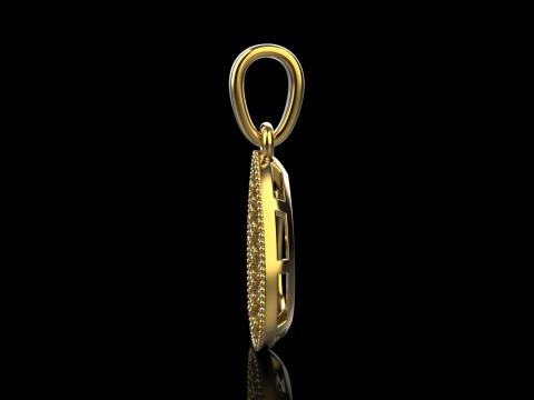 Pear shape pendant model 821 3D 打印模型