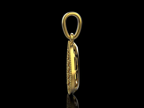 Pear shape pendant model 821 3D Print Model