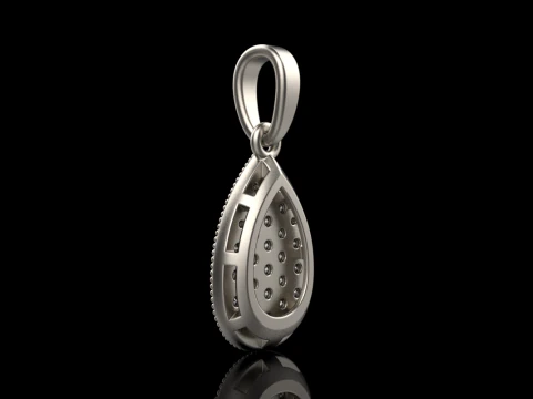 Pear shape pendant model 821 3D Print Model