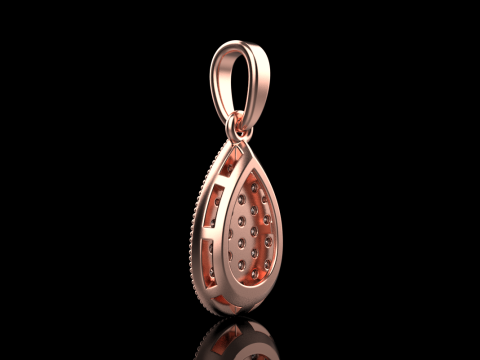 Pear shape pendant model 821 3D 打印模型