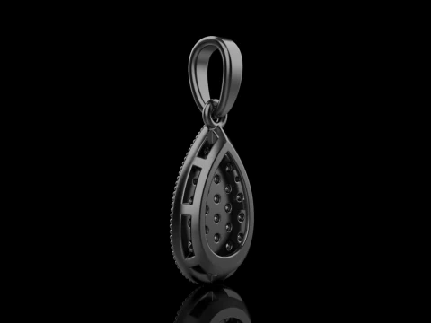 Pear shape pendant model 821 3D Print Model