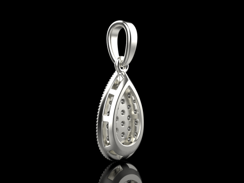 Pear shape pendant model 821 3D 打印模型