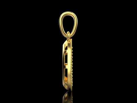 Pear shape pendant model 821 3D Print Model