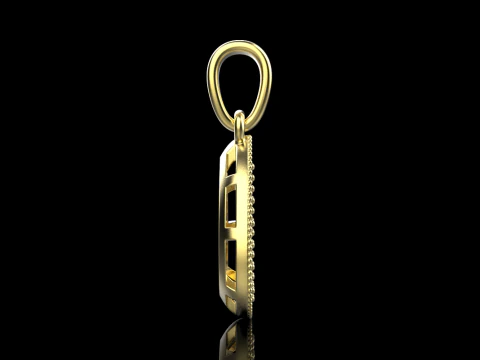 Pear shape pendant model 821 3D Print Model