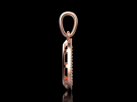 Pear shape pendant model 821 3D 打印模型