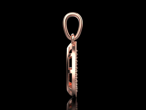 Pear shape pendant model 821 3D Print Model