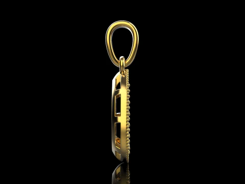 Pear shape pendant model 821 3D Print Model