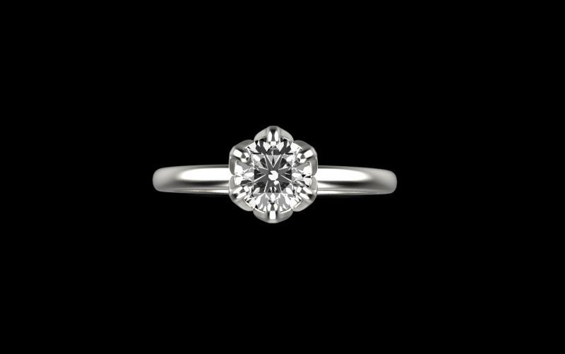 Engagement ring model 820 Modello di stampa 3D .c4d .max .obj .3ds .fbx .stl .blend 
