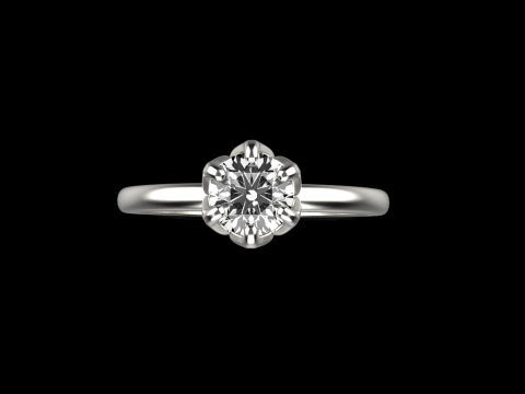 Engagement ring model 820 3D Print Model