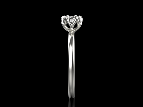 Engagement ring model 820 Modello di stampa 3D