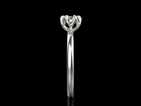 Engagement ring model 820 3D Print Model