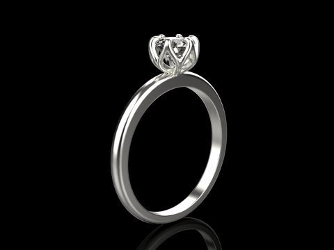 Engagement ring model 820 Modello di stampa 3D