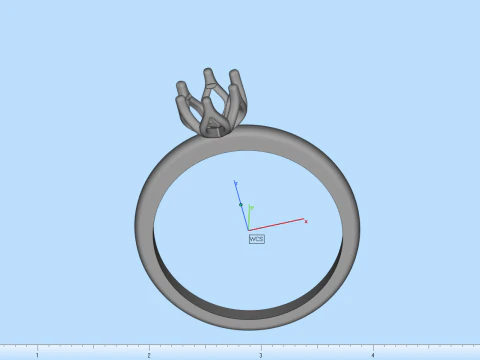 Engagement ring model 820 3D Print Model