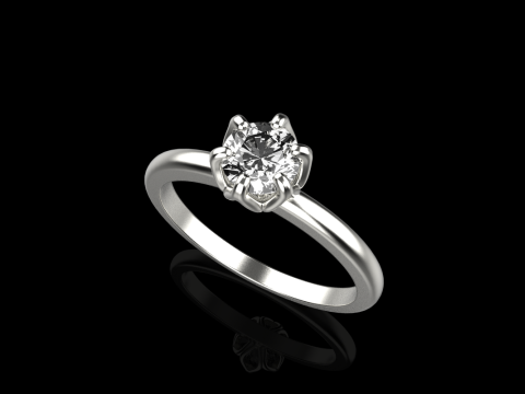 Engagement ring model 820 Modello di stampa 3D